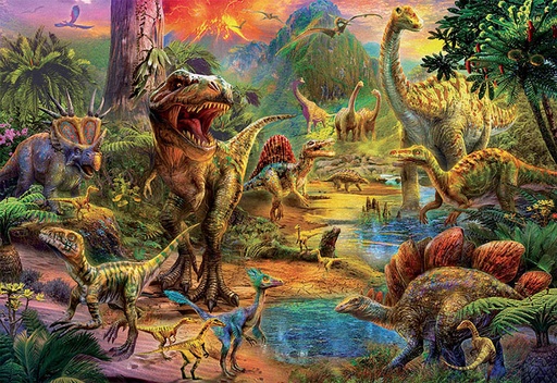 [17655] Puzzle 1000 piezas -Tierra de Dinosaurios- Educa