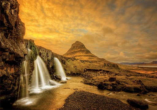 [17971] Puzzle 1000 piezas -Cascada Kirkjufellsfoss, Islandia- Educa