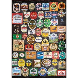 [18463] Puzzle 1500 piezas -Etiquetas de Cerveza- Educa