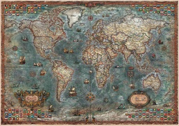 [18017] Puzzle 8000 piezas -Mapamundi Histórico- Educa