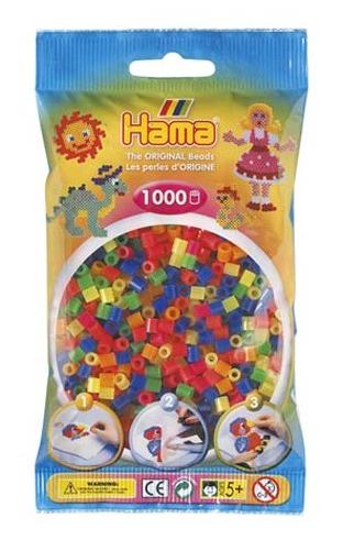 [207 51] Bolsa 1000 piezas -Surtido Neón Mix 51- Hama Midi
