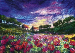 [29917] Puzzle 1000 piezas -Felted Art Sundown Poppies- Heye
