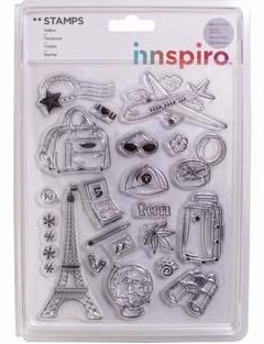 [17333] Sellos Acrílicos 14 x 18 cm. -Vacaciones Happy Day- (24 pzs.)