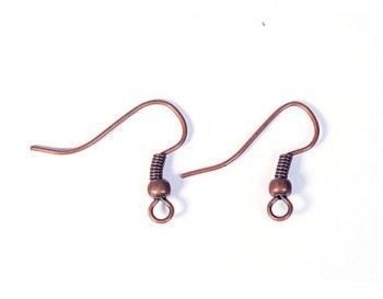 Gancho Pendiente Cobre Abierto 20 x 18 mm.