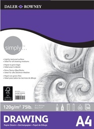 [435931400] Bloc Dibujo 50 Hojas A4 21 x 29,7 cm. 120 gr. Encolado Simply Daler-Rowney