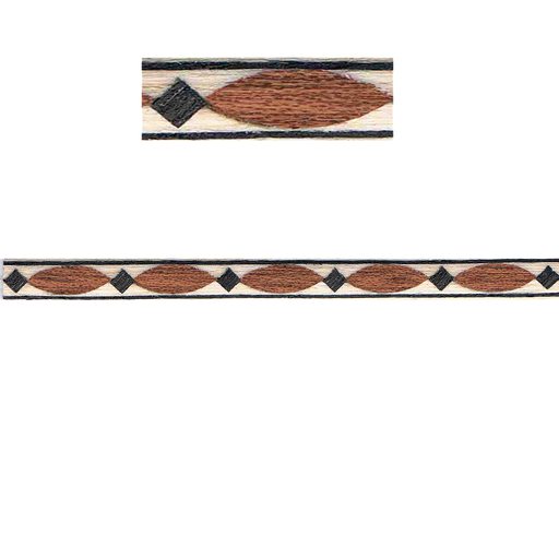 Greca Marquetería / Taracea 7 x 500 mm. Mod. 912/A