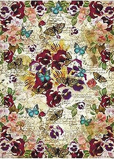[PA197] Papel Arroz Decorado 30x40 cm. -Pensamientos- Cadence