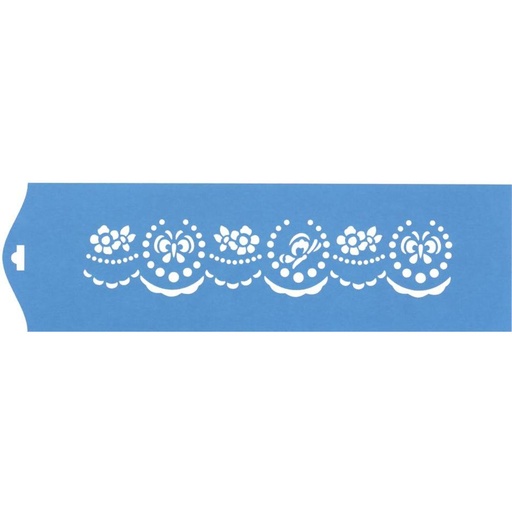 [1420900019] Plantilla Stencil 8,4 x 28,5 cm. -Volantes-