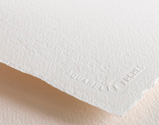 Arches Acuarela 56 x 76 cm. 300 gr. Grano Satinado Blanco Natural