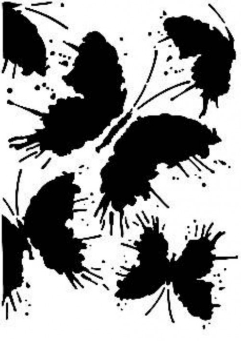 [AS537] Plantilla Stencil 21 x 30 cm. -Mariposas- Cadence