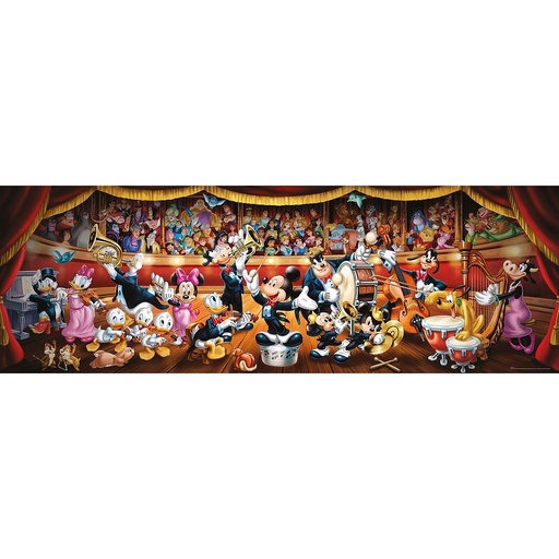 [39445 6] Puzzle 1000 piezas -Panorama: Orquesta Disney- Clementoni