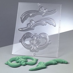 [9500148] Moldes Ornamentos 3 partes (8 - 16 cm.)