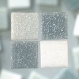 [2291680] Teselas Mosaico Cristal -Gris Mix- 10 x 10 x 4 mm. 1 Kg. (1500 pzs. Aprox.)