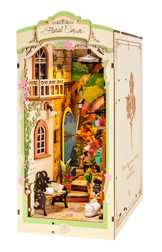 [TGB09] Kit Diorama Book Nook Librería -Floral Corner- Rolife Robotime