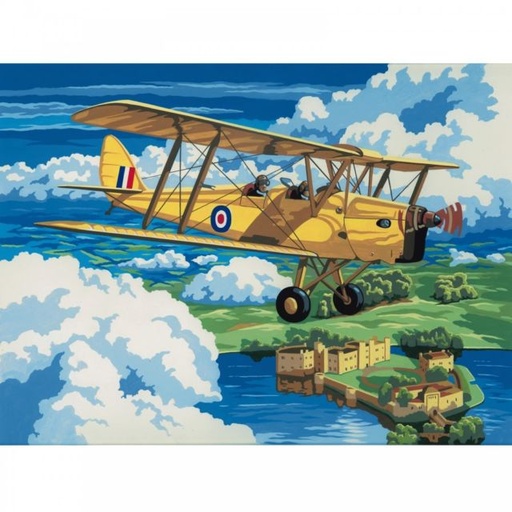 [PAL4] LIQUIDACION Pintar Por Números 32,4 x 40 cm. -Nostalgic Plane- Royal & Langnickel