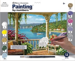 [PAL48] Pintar Por Números 32,4 x 40 cm. -Silver Lake Veranda- Royal & Langnickel