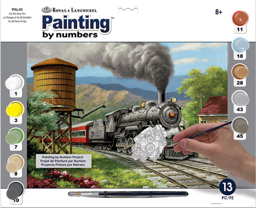 [PAL49] Pintar Por Números 32,4 x 40 cm. -Daily Run- Royal & Langnickel