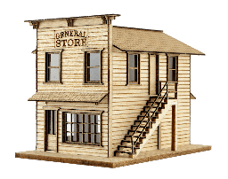 [HW02A] Kit Casa -General Store- Balsa HO Anner Factory