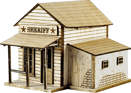[HW06A] Kit Casa -Sheriff's Office- Balsa HO Anner Factory