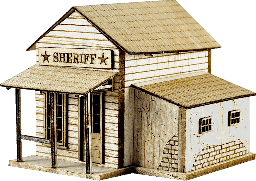 [HW06A] Kit Casa -Sheriff's Office- Balsa HO Anner Factory