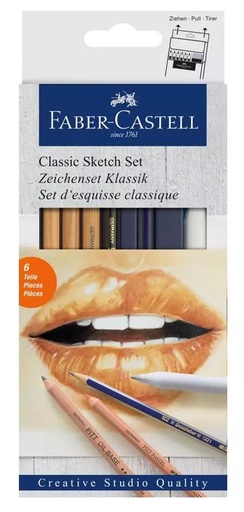 [114004] Set Dibujo Goldfaber Clásico 6 piezas Creative Studio Faber-Castell