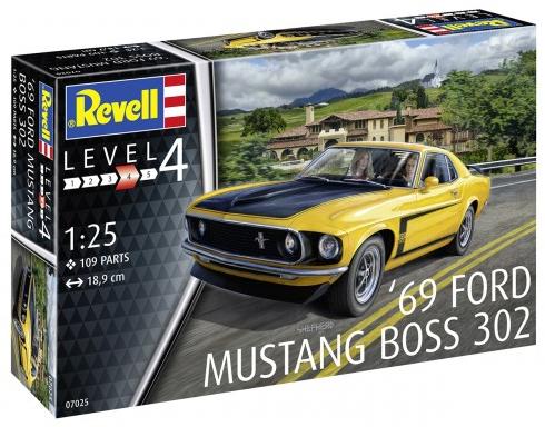 [07025] Coche 1/25 -1969 Boss 302 Mustang- Revell