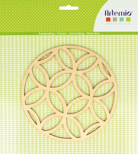 [14002599] Silueta Madera -Secret Garden- 15 x 0,4 cm. Artemio