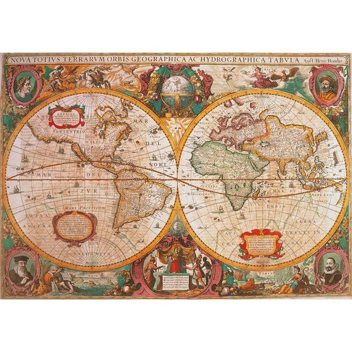 [31229 0] Puzzle 1000 piezas -Mapa Antiguo- Clementoni
