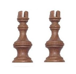 [5685] Soporte Barcos Madera Torneado 65 mm. (2 pzs.) Amati