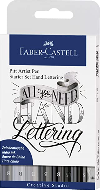 [267118] Estuche 8 Rotulador Pitt Artist Pen Hand Lettering Faber-Castell