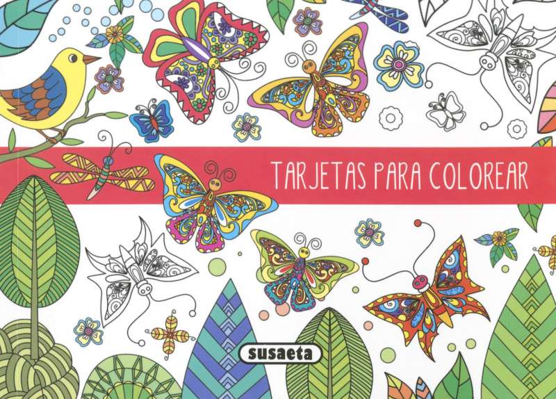 [S6029001] Tarjetas para Colorear: Mariposas - Susaeta