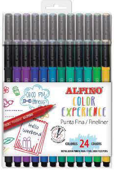 [AR001039] Estuche 24 Fineliners -Color Experience- Alpino
