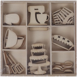 [0318000202] Set 45 Siluetas Madera -Repostería- Artis Decor