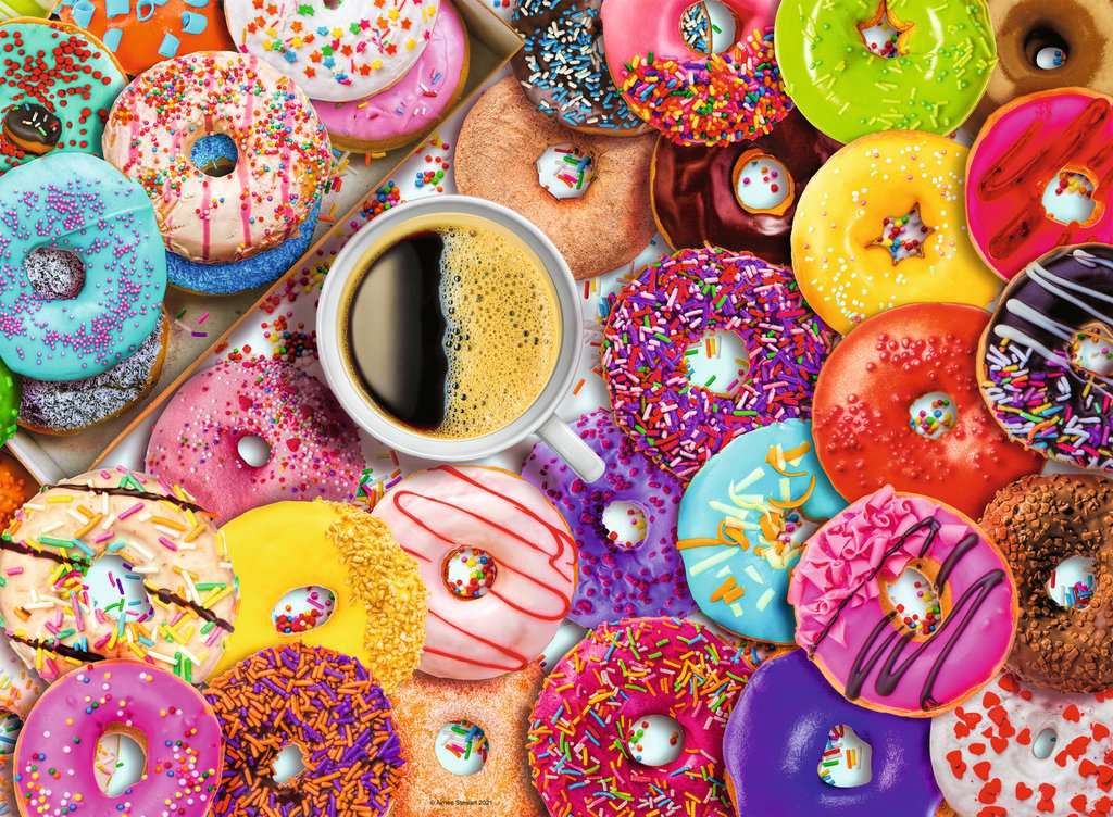 [16774 6] Puzzle 500 piezas -Donuts de Colores- Ravensburger