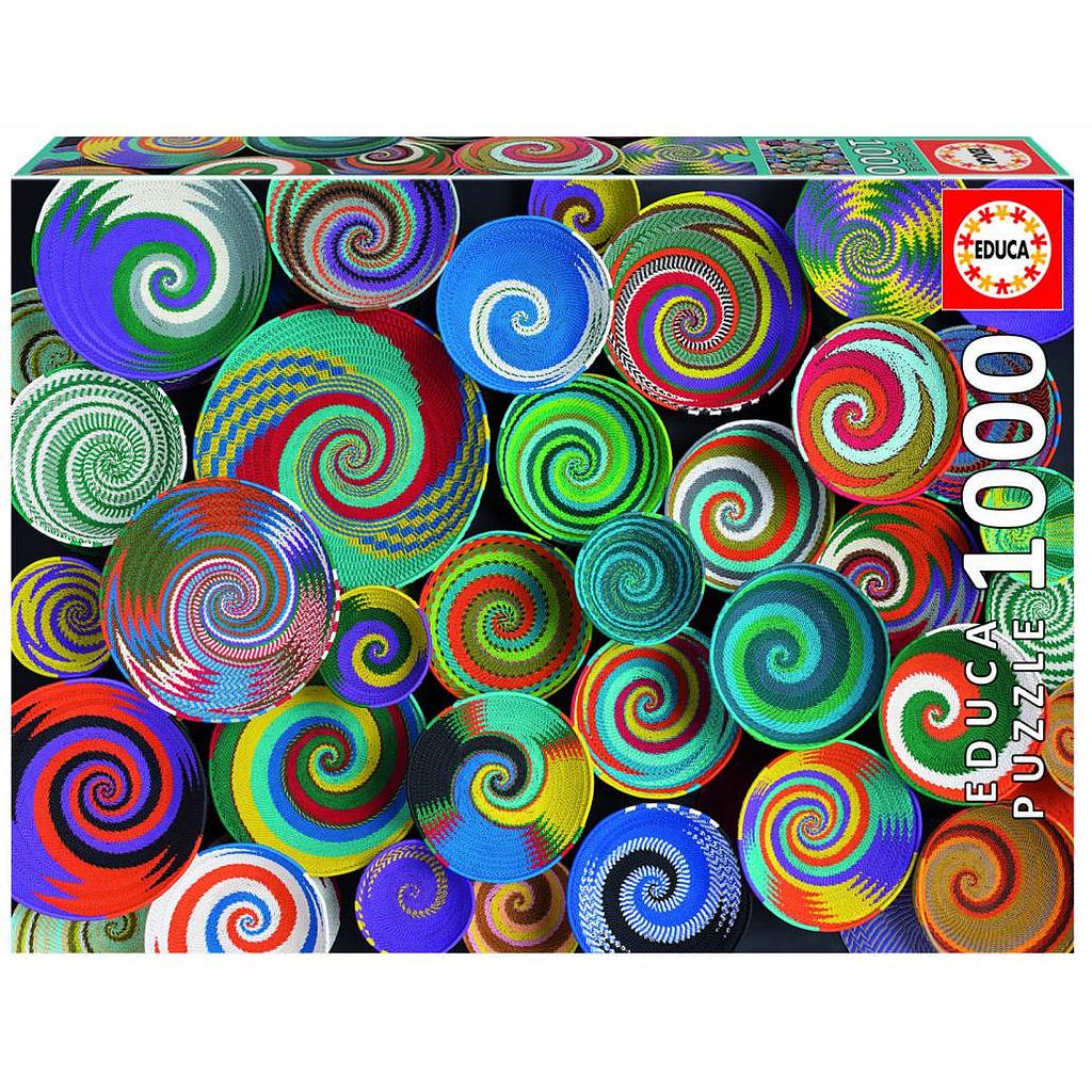 [19020] Puzzle 1000 piezas -Cestas Africanas- Educa