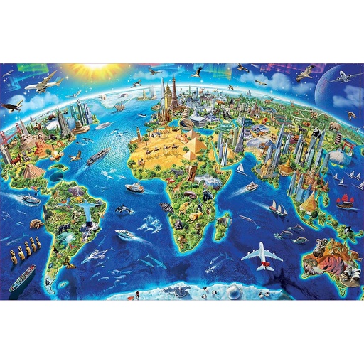 [19036] Puzzle 1000 piezas Miniatura -Símbolos del Mundo- Educa