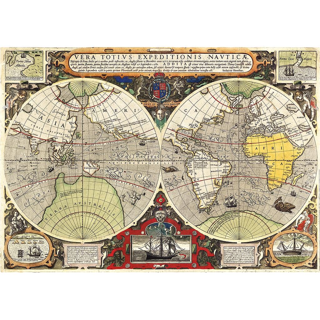 [36526 5] Puzzle 6000 piezas -Mapa Antiguo- Clementoni