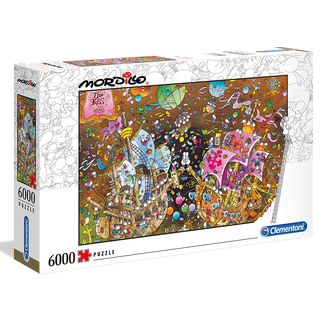 [36527 2] Puzzle 6000 piezas -Mordillo: El Beso- Clementoni