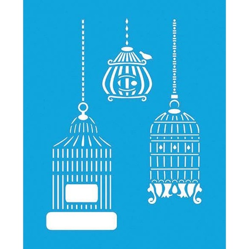 [1420910151] Plantilla Stencil 17 x 21 cm. -Jaulas- STM-151 Artis Decor