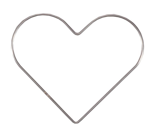 [11025-001] Forma Corazón 15 cm. Metal 3 mm. Niquelado