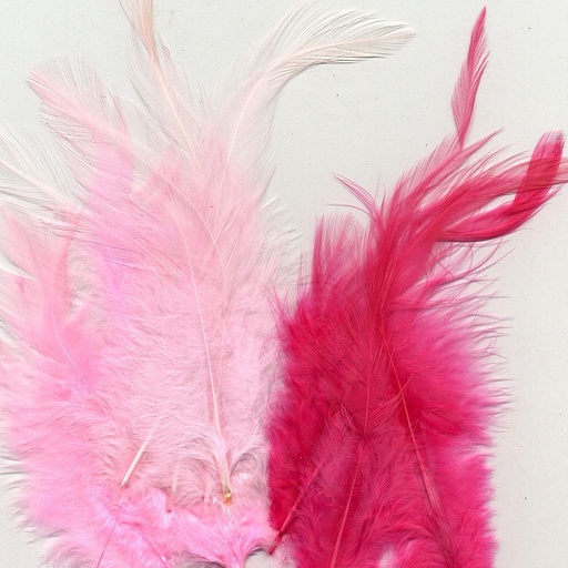 [12235-3503] Plumas 8,5 - 15 cm. Rosas (15 pzs.)