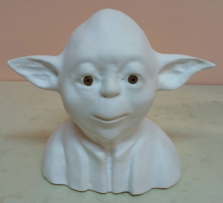 [ALA 1418] Maestro Yoda 18 x 20 cm. Escayola