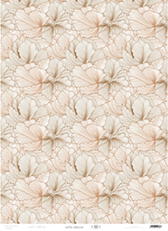 [1419600138] Papel Cartonaje 50 x 70 cm. -Flor Deco- Artis Decor