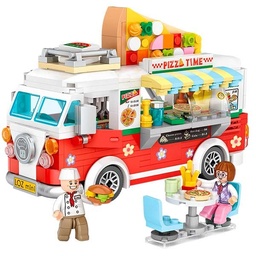 [1739] Kit -Furgoneta Pizza Truck- 491 pzs. Loz Mini