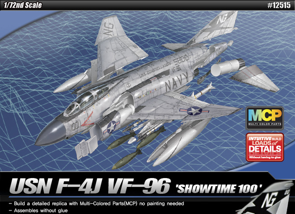 [12515] Avión 1:72 -USN F-4J "Showtime 100"- Academy