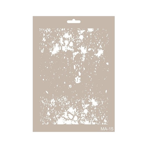 [MA-15] Plantilla Stencil 21 x 30 Mix Media -Desconchado- Cadence