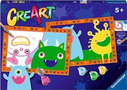 [23557 5] Set CreArt Pintar por Números -Monster- (2 Láminas) Ravensburger