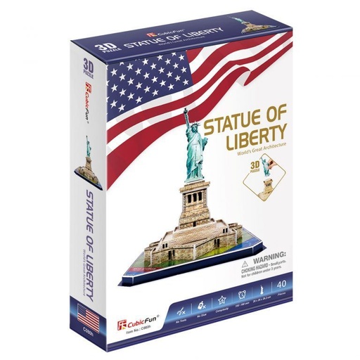 [C080H] Set Construcción -Estatua de la Libertad- Cubic Fun 3D