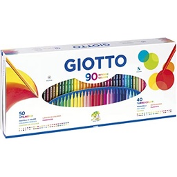 [25750000] Set Rotuladores TurboColor + Lápices Stilnovo (90 pzs.) Giotto