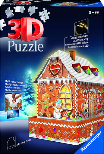 [11237 1] Puzzle 3D Especiale -Casa Jengibre -Night Edition- Ravensburger